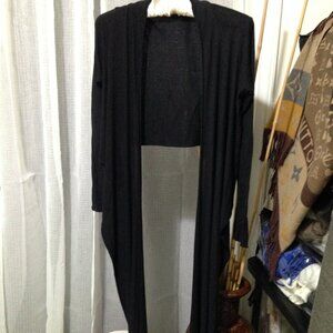 5/$15| ***** Stylish long tie open front thin cardigan top vest, S